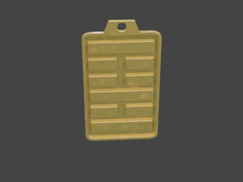 Yijing hexagram 22 pendant 3D Model
