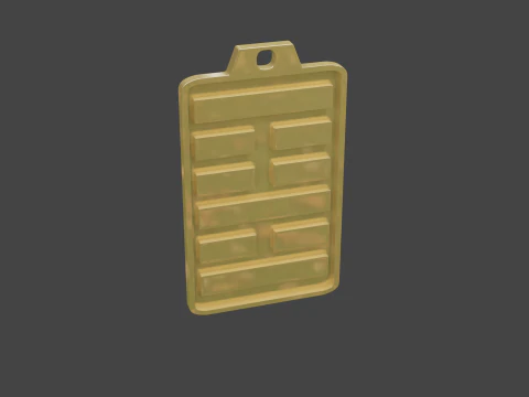 Yijing hexagram 22 pendant 3D Model
