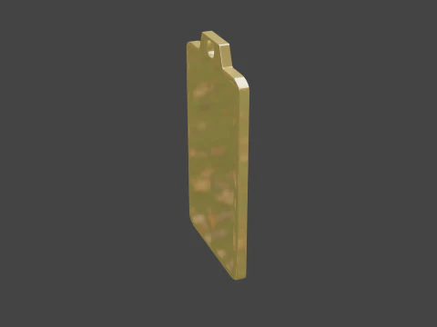 Yijing hexagram 22 pendant 3D Model