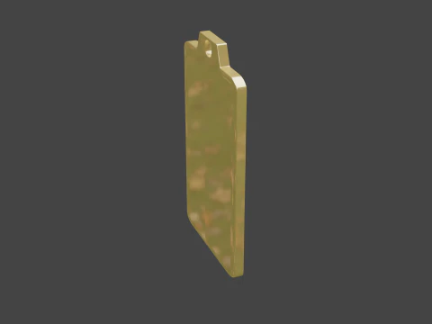 Yijing hexagram 22 pendant 3D Model