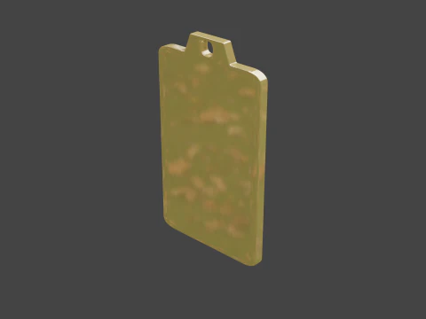 Yijing hexagram 22 pendant 3D Model