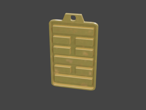 Yijing hexagram 23 pendant Modelo 3D