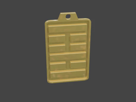 Yijing hexagram 23 pendant 3D Model