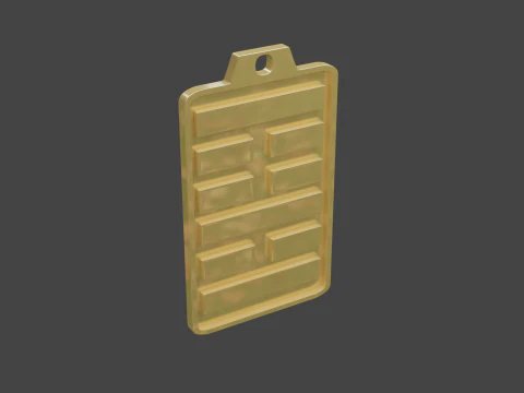 Yijing hexagram 23 pendant 3D Model