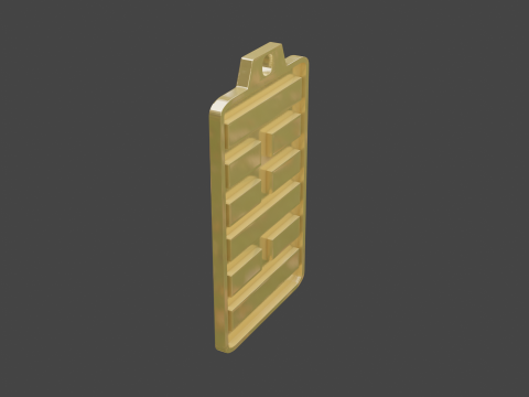 Yijing hexagram 23 pendant Modelo 3D
