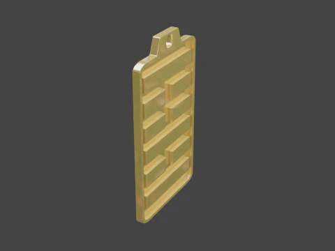 Yijing hexagram 23 pendant 3D Model