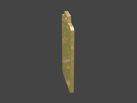 Yijing hexagram 23 pendant 3D Model