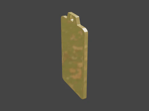 Yijing hexagram 23 pendant 3D Model