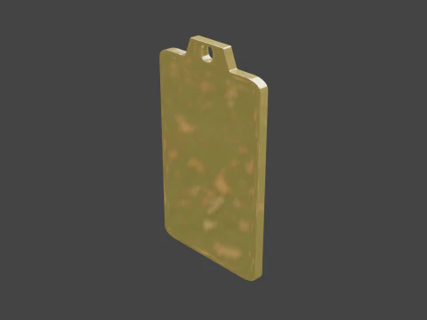Yijing hexagram 23 pendant 3D Model
