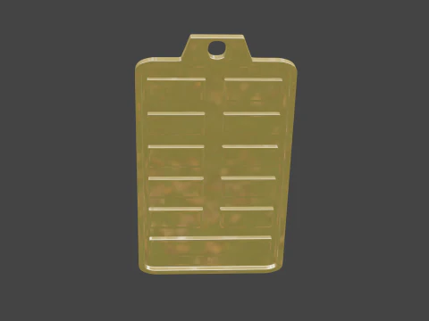 Yijing heksagram 24 kolye 3D Model