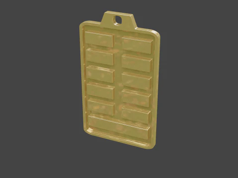 Yijing hexagram 24 pendant 3D Model