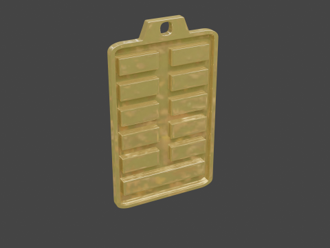 Yijing hexagram 24 pendant Modèle 3D