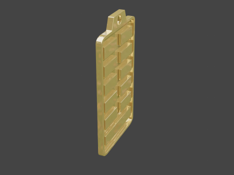 Yijing hexagram 24 pendant Modèle 3D