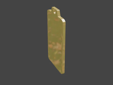 Yijing hexagram 25 pendant 3D Model