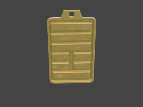 Yijing hexagram 25 pendant Modelo 3D