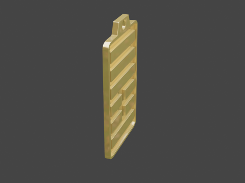 Yijing hexagram 25 pendant Modelo 3D
