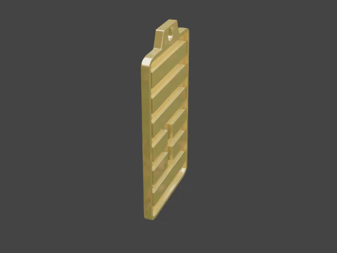 Yijing hexagram 25 pendant 3D Model