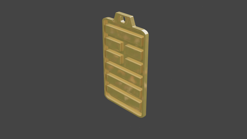 Yijing hexagram 26 pendant Modelo 3D .c4d .max .obj .3ds .fbx .stl .blend