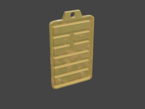Yijing hexagram 26 pendant Modelo 3D