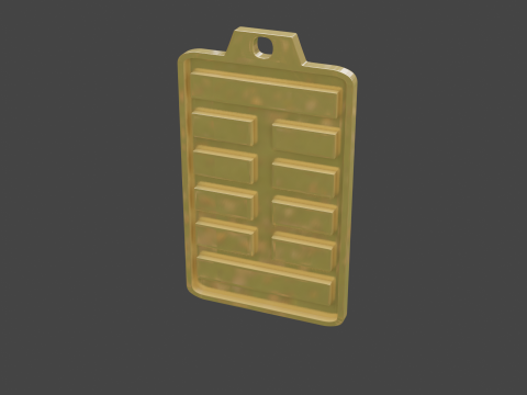 Yijing hexagram 27 pendant 3D मॉडल