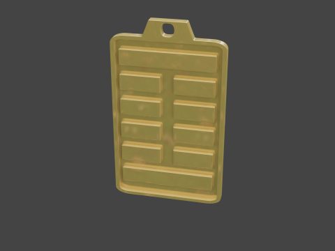 Yijing hexagram 27 pendant 3D मॉडल