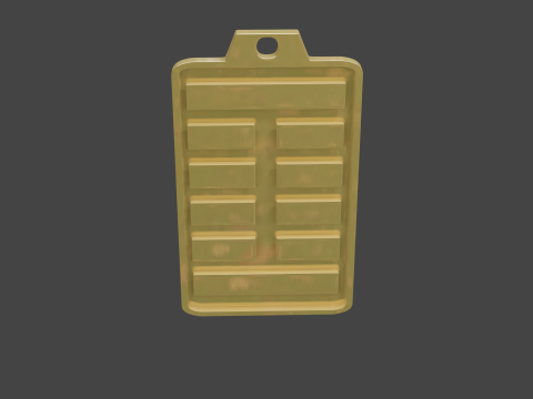 Yijing hexagram 27 pendant 3D मॉडल