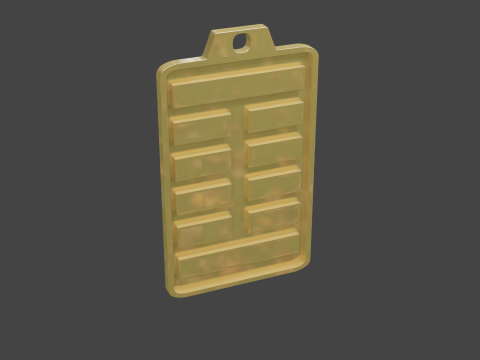 Yijing hexagram 27 pendant 3D मॉडल