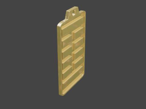 Yijing hexagram 27 pendant 3D मॉडल