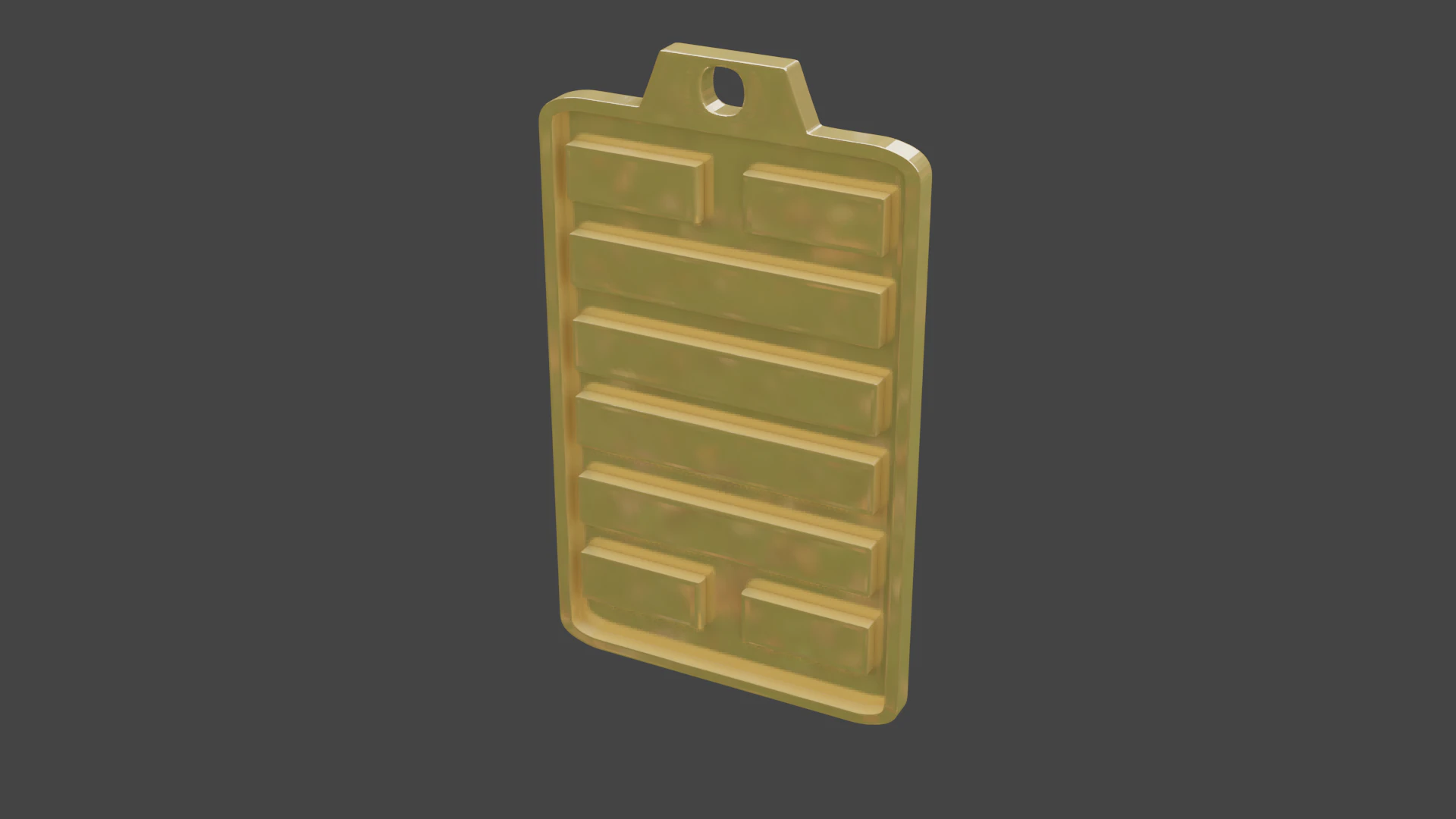 Yijing hexagram 28 pendant 3D Model .c4d .max .obj .3ds .fbx .stl .blend 