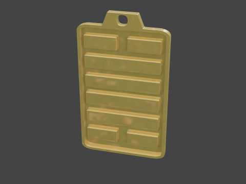 Yijing hexagram 28 pendant Modelo 3D