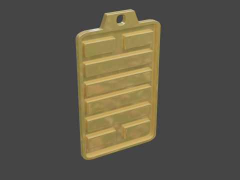 Yijing hexagram 28 pendant Modelo 3D