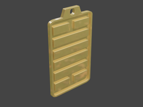 Yijing hexagram 28 pendant Modelo 3D