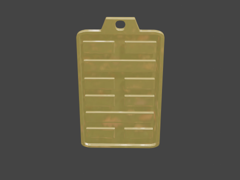 Yijing hexagram 29 pendant 3D मॉडल