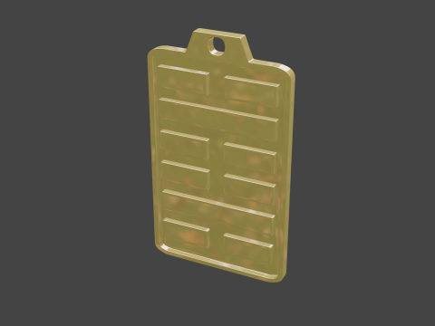 Yijing hexagram 29 pendant 3D मॉडल