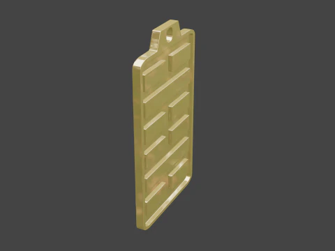 Yijing hexagram 29 pendant 3D Model