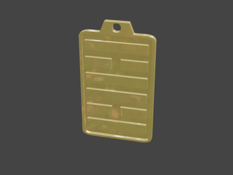Yijing hexagram 30 pendant 3D Модель