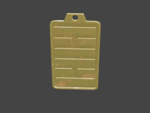 Yijing hexagram 30 pendant 3D Модель