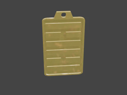 Yijing hexagram 30 pendant 3D Model