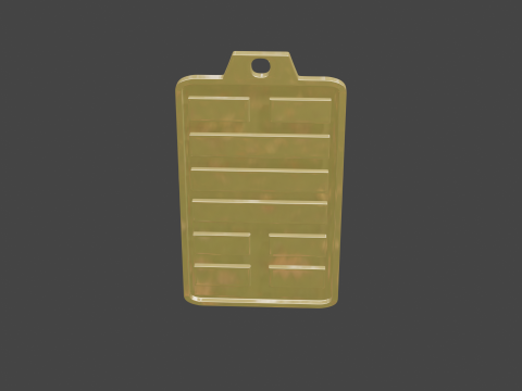 Yijing hexagram 31 pendant 3D Model