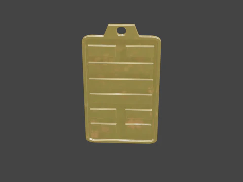 Yijing hexagram 31 pendant 3D Model