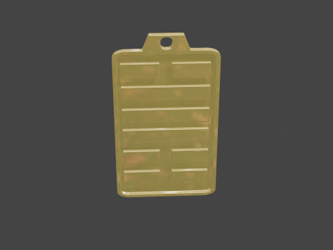 Yijing hexagram 31 pendant 3D Model