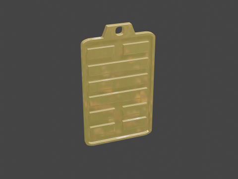Yijing hexagram 31 pendant 3D Model