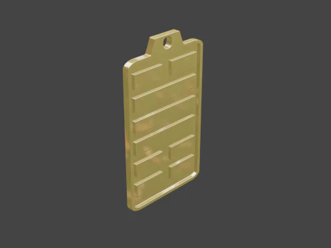 Yijing hexagram 31 pendant 3D Model