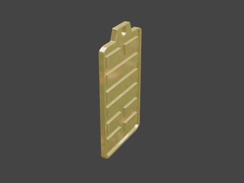 Yijing hexagram 31 pendant 3D Model