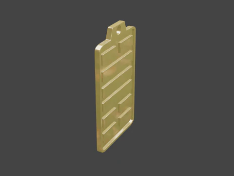 Yijing hexagram 31 pendant 3D Model