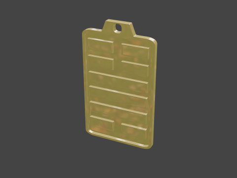 Yijing hexagram 32 pendant 3D Model
