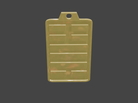 Yijing hexagram 32 pendant 3D Model