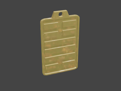 Yijing hexagram 32 pendant 3D Model