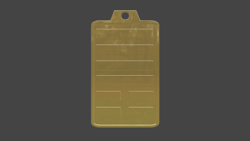 Yijing hexagram 33 pendant Modelo 3D .c4d .max .obj .3ds .fbx .stl .blend 