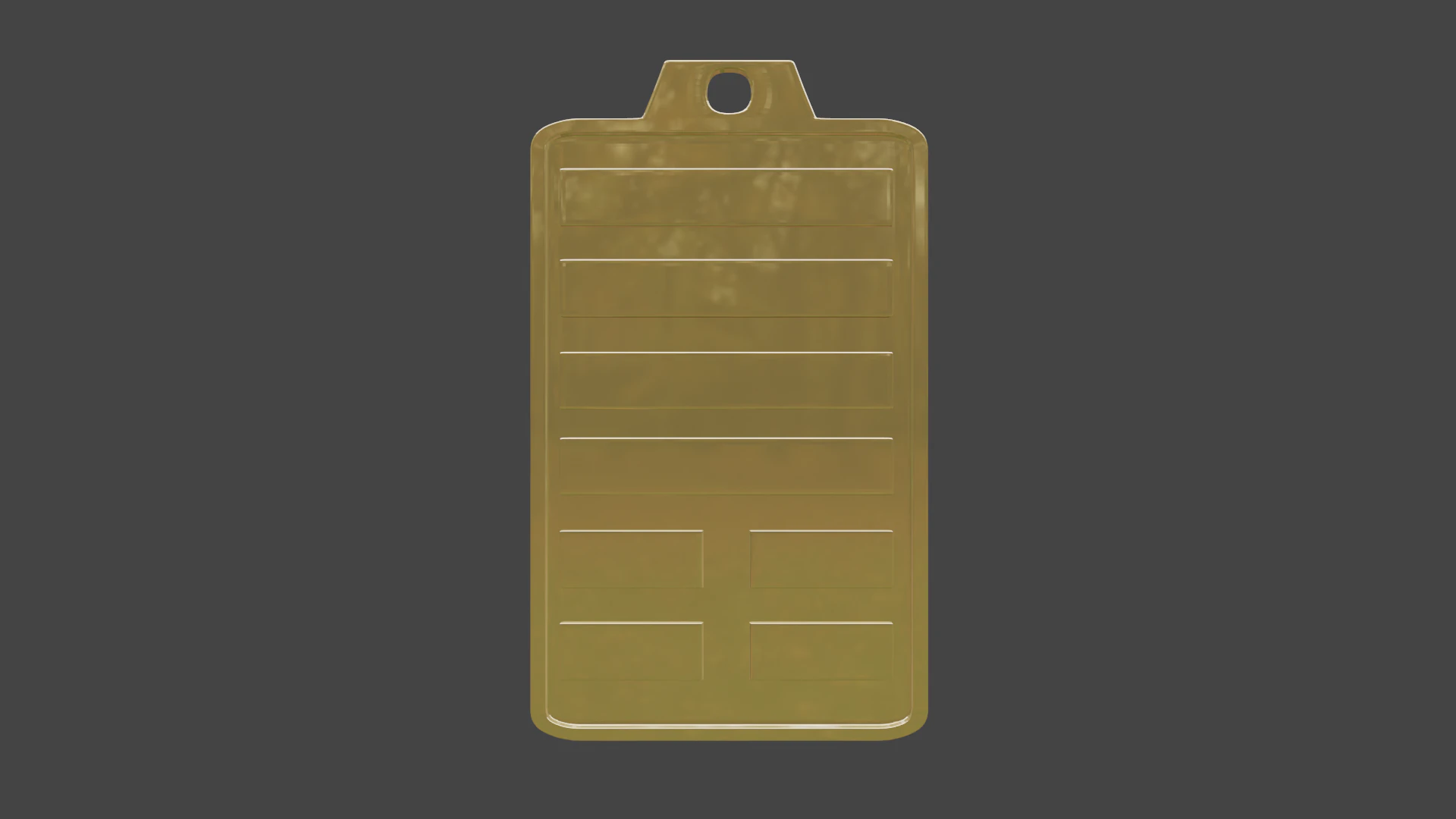 Yijing hexagram 33 pendant 3D Model .c4d .max .obj .3ds .fbx .stl .blend 